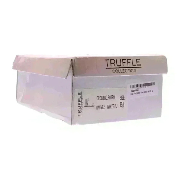 NEW NIB Truffle Collection Total Stud Vegan White Leather Sandal Sz 8.5 US - Picture 6 of 7